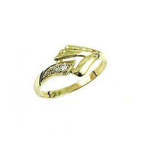 Prsten žluté zlato 585/1000 kamenový