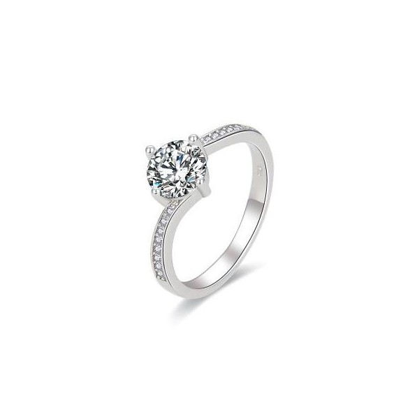 Prsten stříbrný 925/1000 kamenový