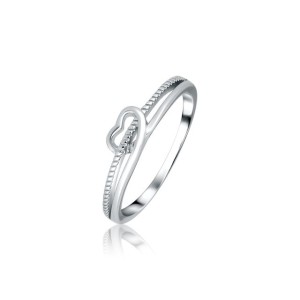 Prsten stříbrný 925/1000 celosřtíbrný