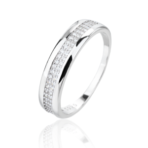 Prsten stříbrný 925/1000 kamenový