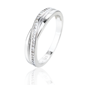 Prsten stříbrný 925/1000 kamenový