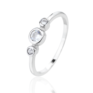 Prsten stříbrný 925/1000 kamenový