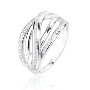 Prsten stříbrný 925/1000 kamenový