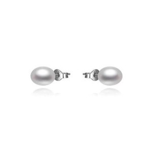 Náušnice stříbrné 925/1000 perlové