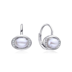 Náušnice stříbrné 925/1000 perlové