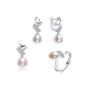 souprava Ag 925/1000 perlová