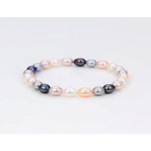 Náramek stříbrný 925/1000 perlový