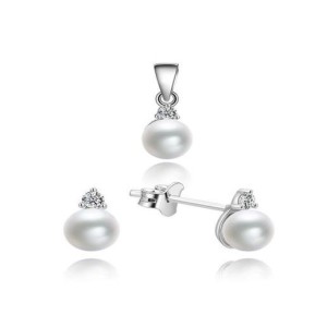 souprava Ag 925/1000 perlová