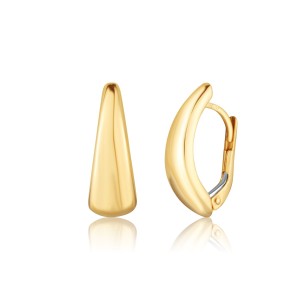 Náušnice žluté zlato 585/1000 celozlaté klapka