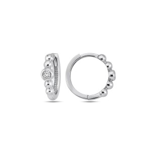 Náušnice bílé zlato 585/1000 celozlaté kruhy