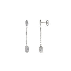 Náušnice stříbrné kamenové 925/1000 puzeta šroubek