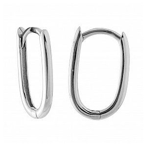 Náušnice bílé zlato 585/1000 celozlaté kruhy