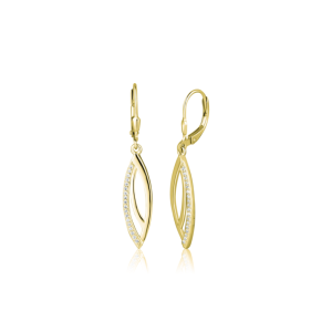 Náušnice stříbrné 925/1000 kamenové klapka