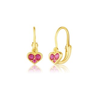 Náušnice stříbrné 925/1000 kamenové dětské