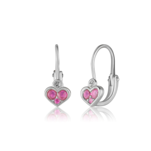 Náušnice stříbrné 925/1000 kamenové dětské