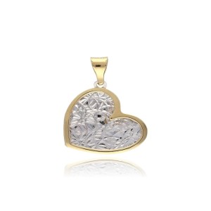 Přívěs bicolor zlatý  585/1000 celozlatý